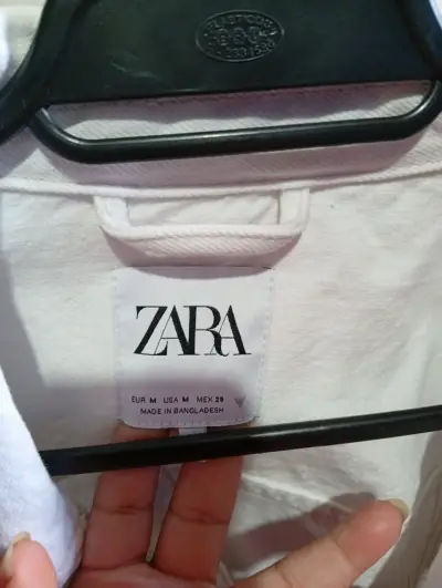 Chaqueta corta blanca Zara - miniatura 5