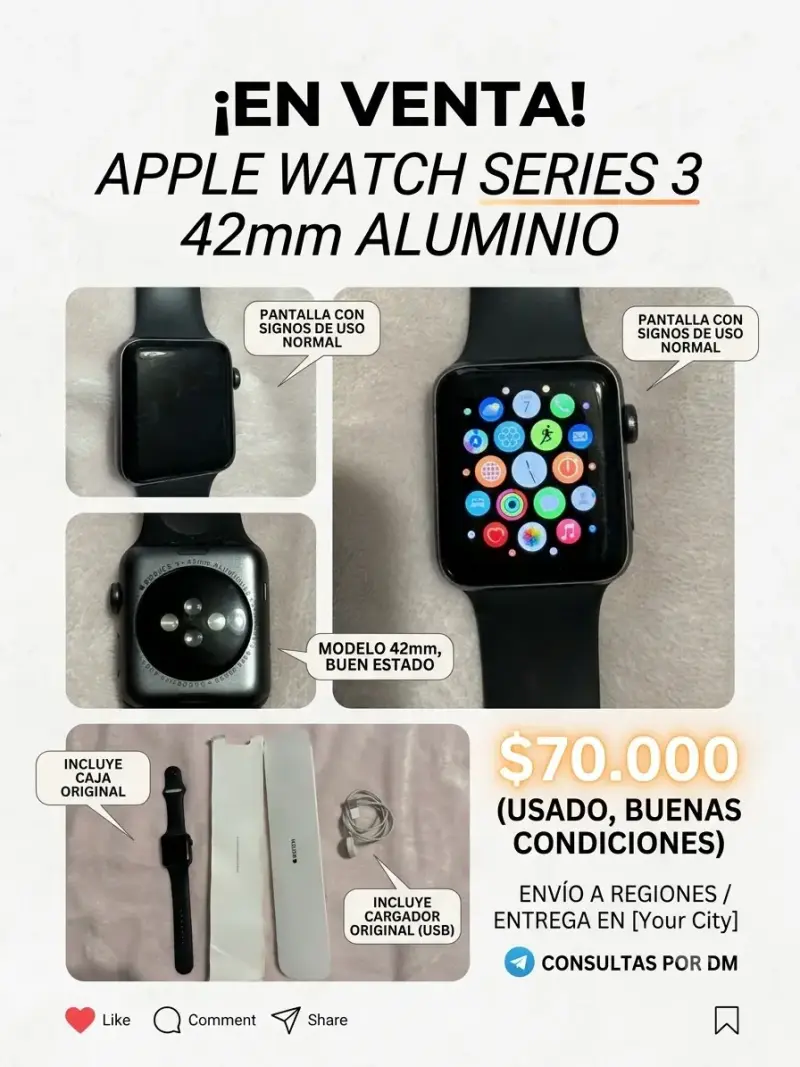 Apple Watch Series 3 42mm - 1