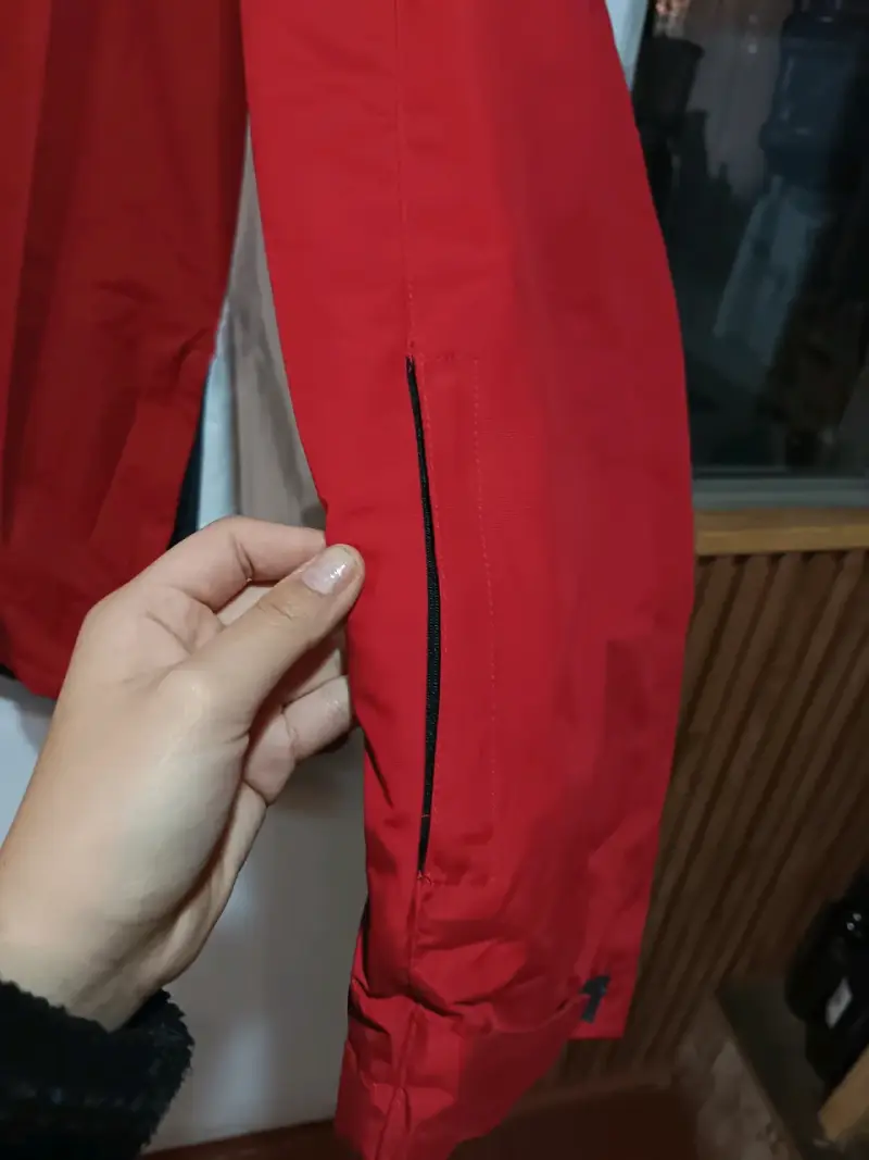 Chaqueta impermeable roja para hombre talla XL - 5