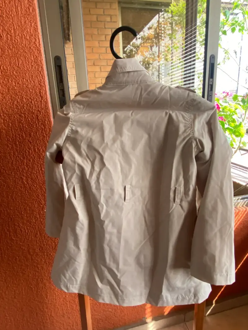Abrigo beige con botones limonada t10 - 2
