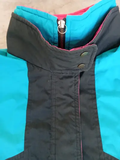 Chaqueta retro azul y negra - miniatura 2