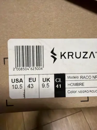 Zapatillas KRUZA rojas y negras - miniatura 4