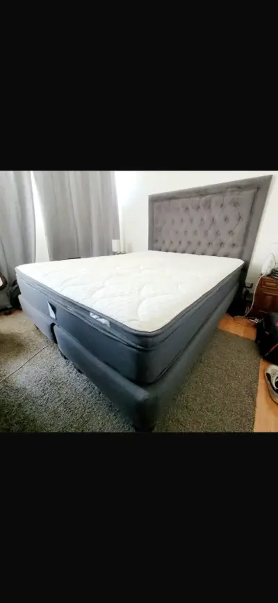Cama europea 2 plazas + respaldo - miniatura 2