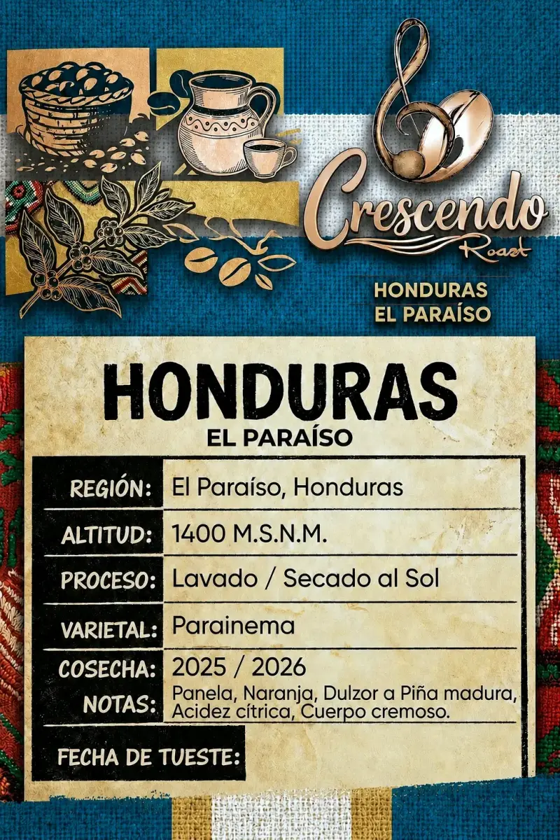 Café Crescendo Honduras El Paraíso 250gr - 2