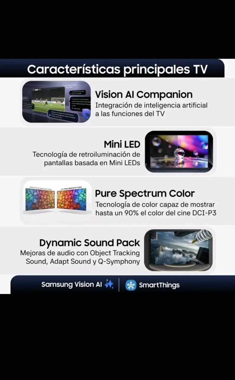 Smart Samsung MiniLed 43" M70H 4K Vision Ai✨️ - 6