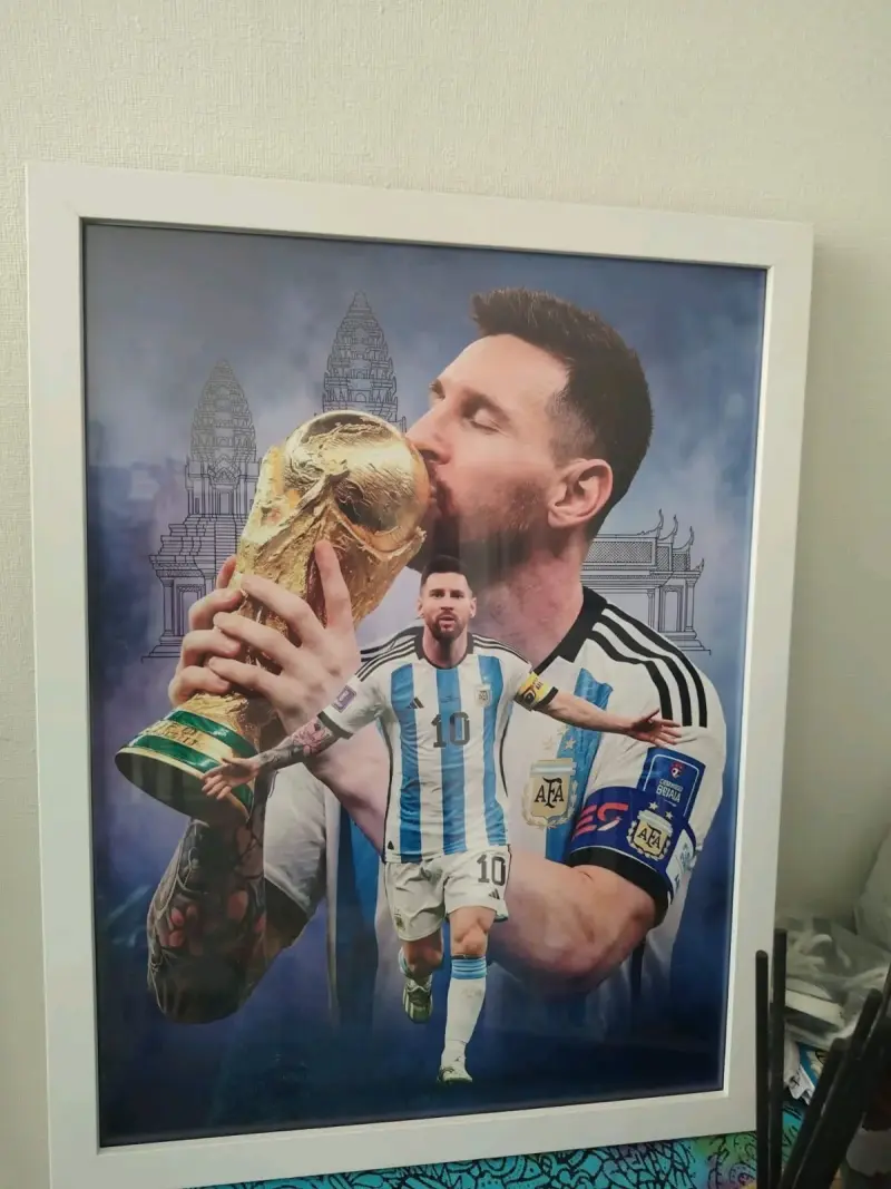 Cuadro poster fútbol enmarcado - 1