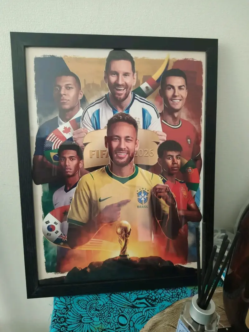 Cuadro poster fútbol enmarcado - 3