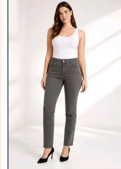 Jeans gris  mujer - miniatura 1