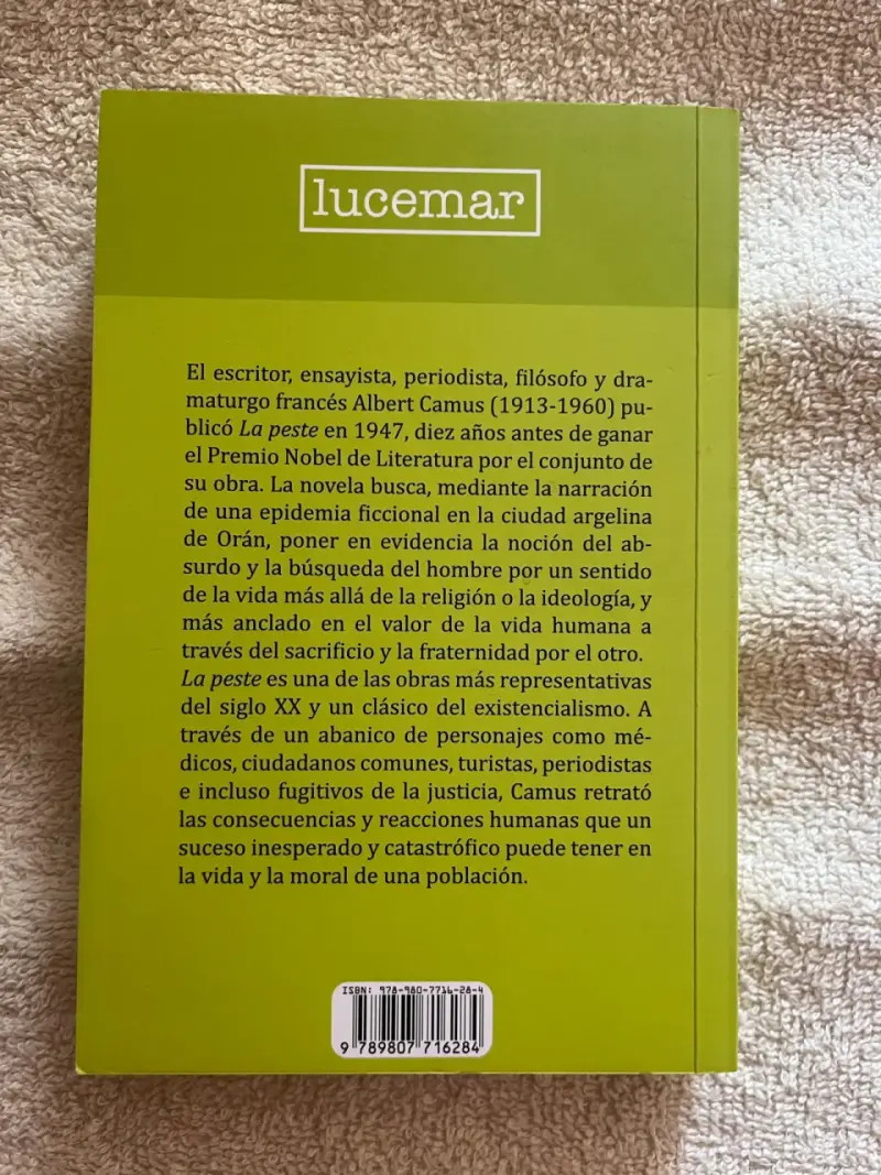 Libro 'La peste' Albert Camus - 2