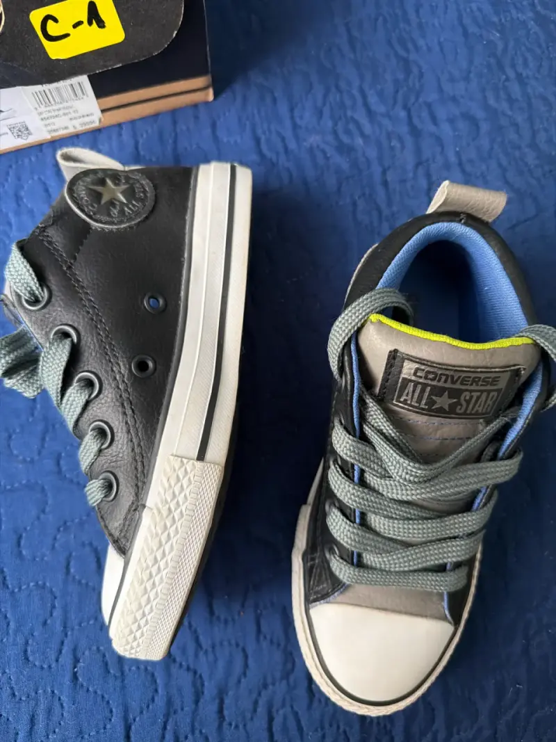 Zapatillas Converse negras nro 29 - 6