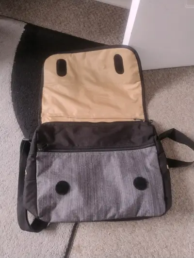 Bolso bandolera gris marca HEAD - miniatura 3