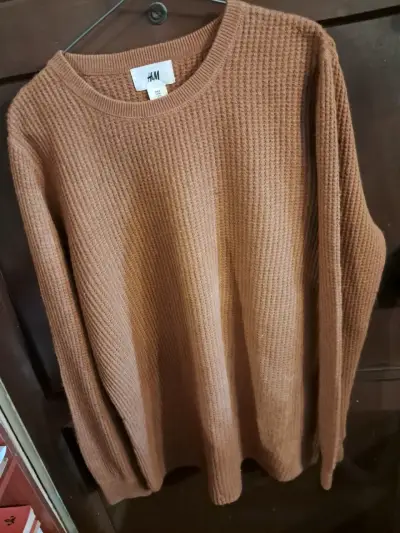 Sweater marrón H&M para hombre - miniatura 1