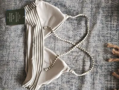 Top de bikini a rayas nuevo H&M - miniatura 5