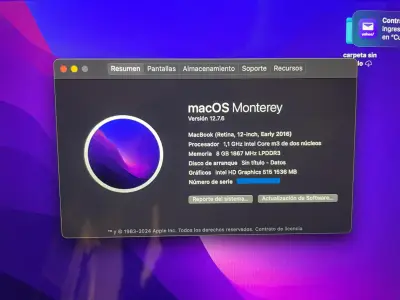 MacBook 12" (Modelo A1534) 2016 - Ultra Delgado - miniatura 3