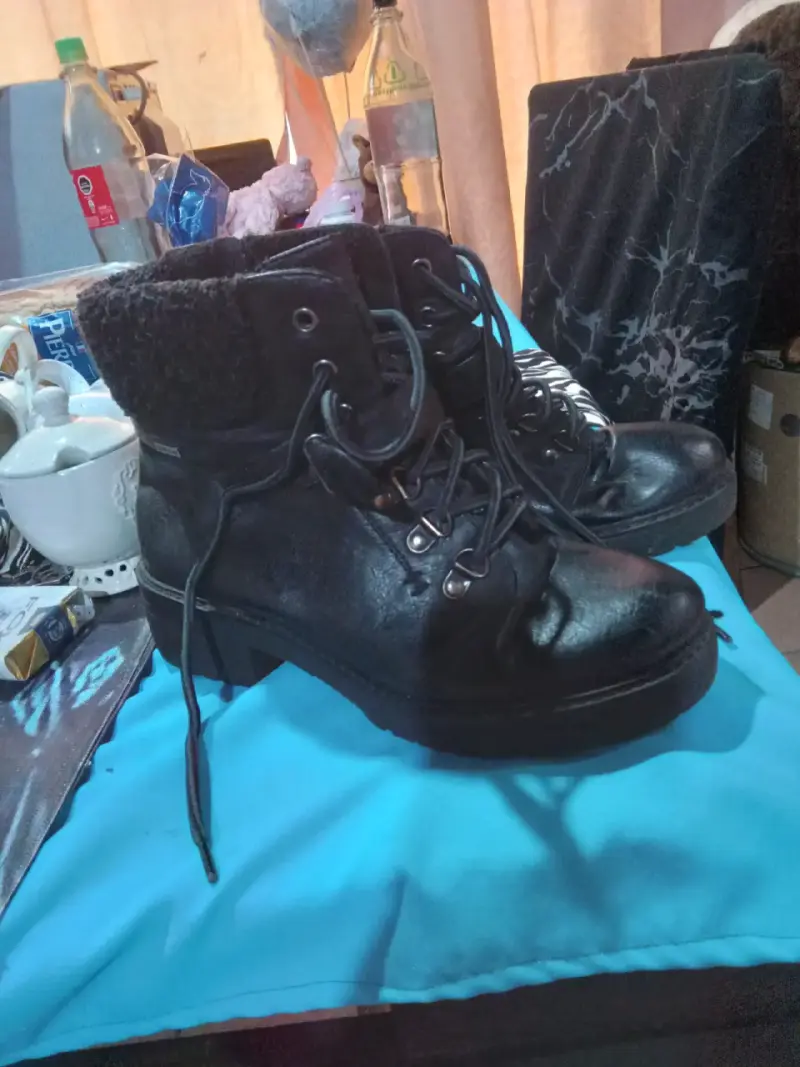 Botines negros de cuero - 2