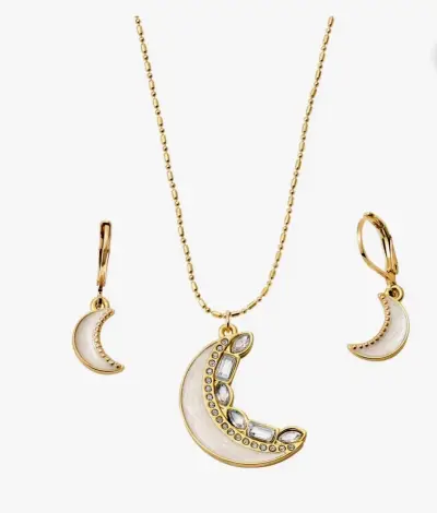 Set de joyas de luna dorada - miniatura 2