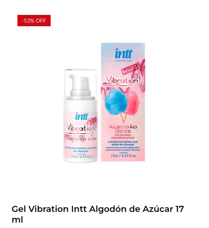Gel Vibration Intt Algodón de Azúcar