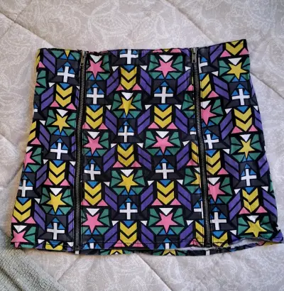 Falda mini estampada - miniatura 1