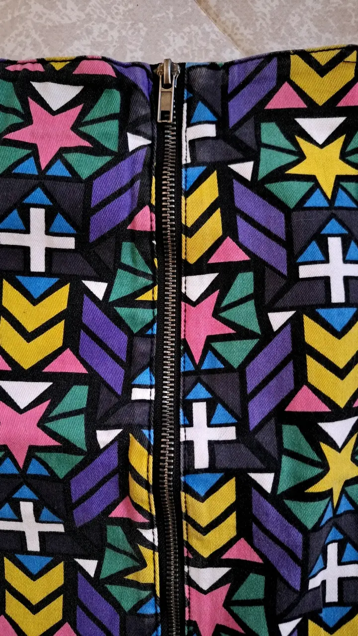 Falda mini estampada - 2