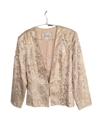 Blazer brocado dorado elegante - miniatura 1
