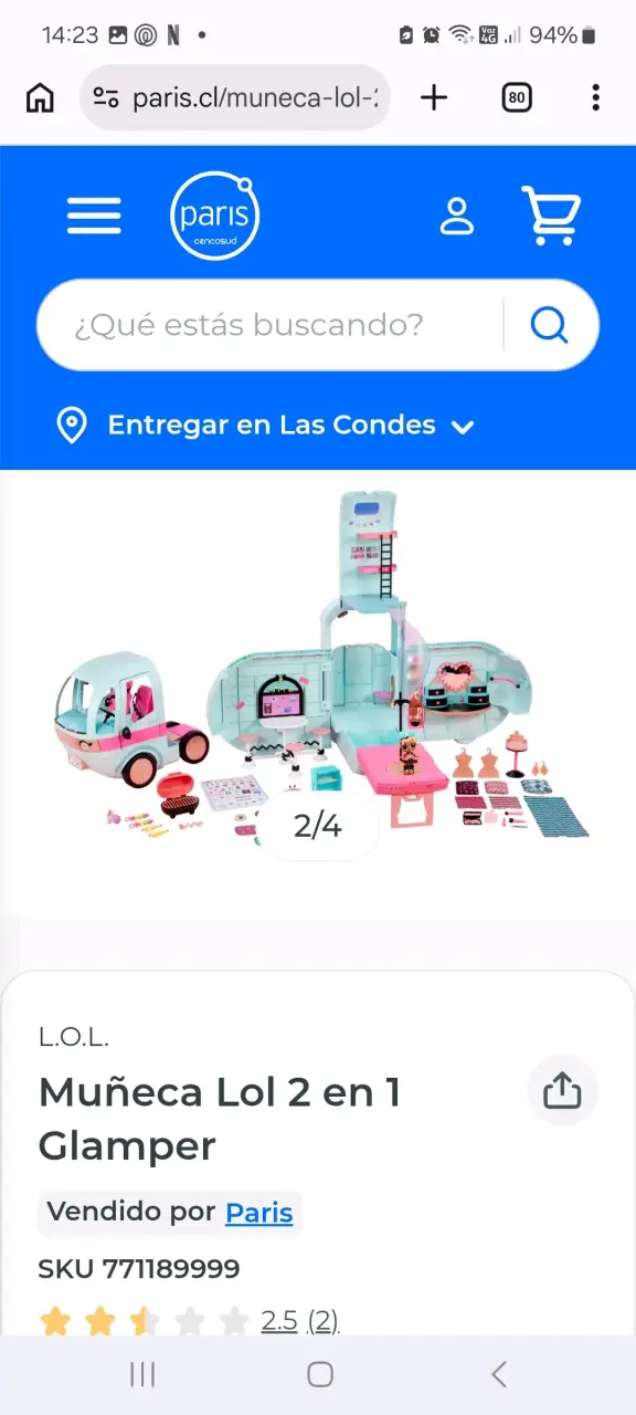 Muñeca LOL 2 en 1 Glamper - 2