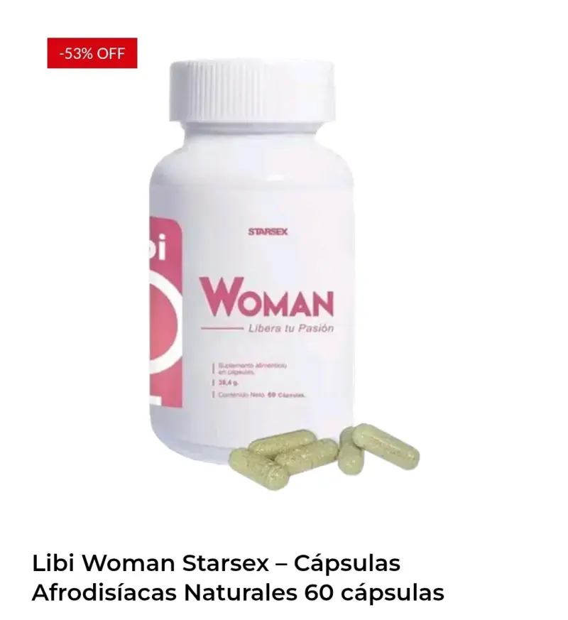 Cápsulas Libi Woman Starsex 60 unidades