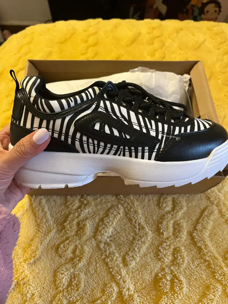 Zapatillas deportivas diseño animal print cebra - 1