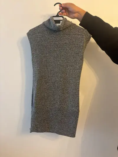 Vestido sin mangas gris jaspeado - miniatura 2