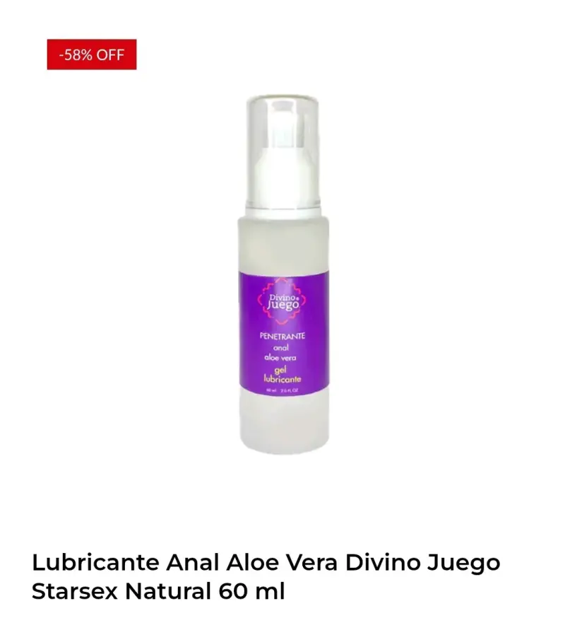 Lubricante Aloe Vera 60 ml