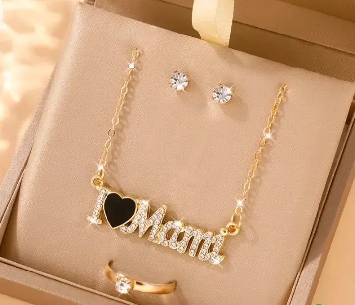 Set joyería Mamá dorado
