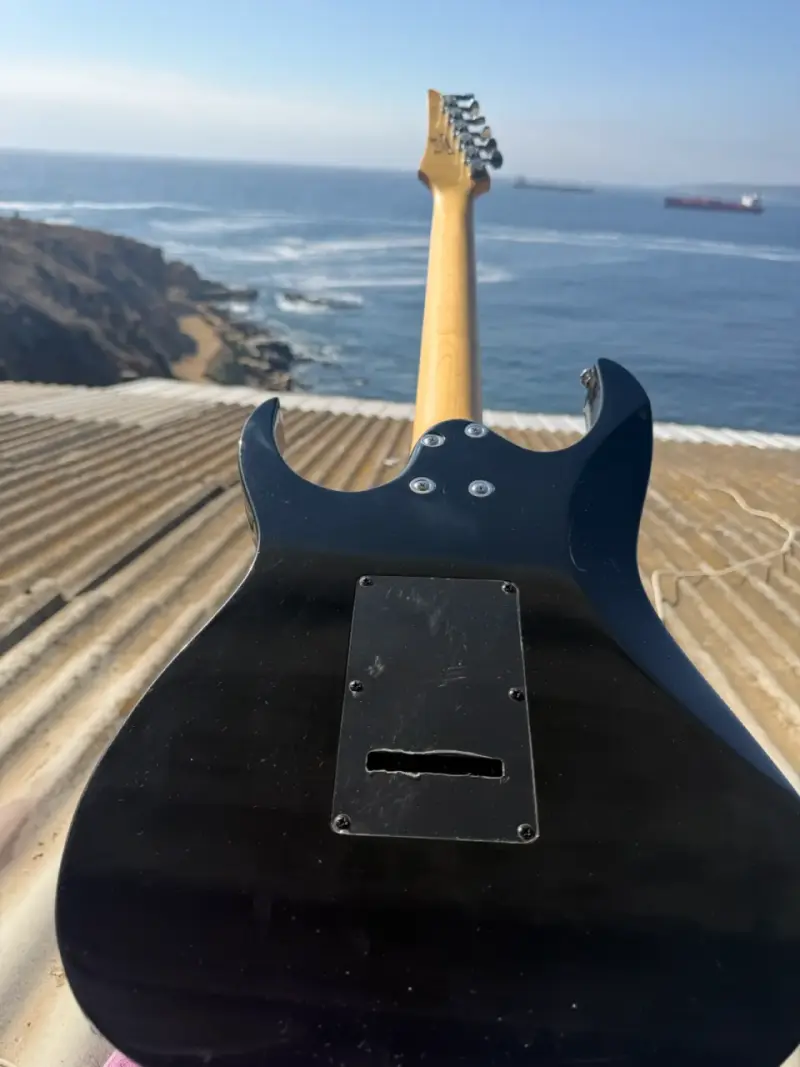 Guitarra eléctrica negra - 6