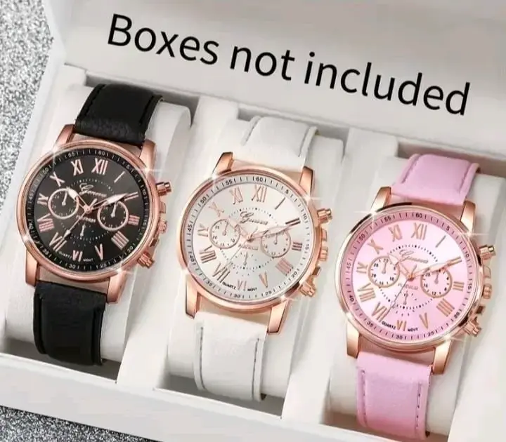 Set de relojes de pulsera casuales