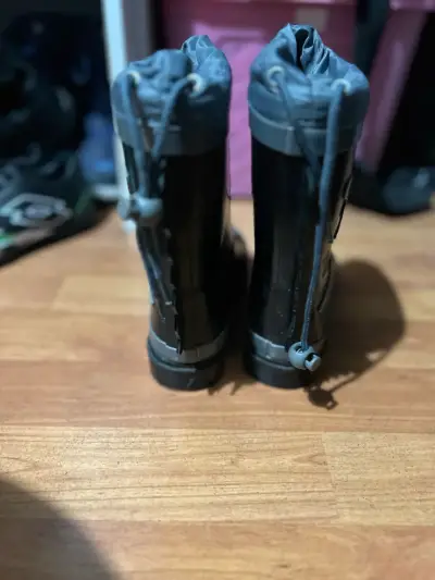 Botas de goma infantiles negras - miniatura 2