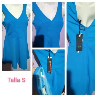 Vestido azul nuevo con etiqueta - miniatura 1