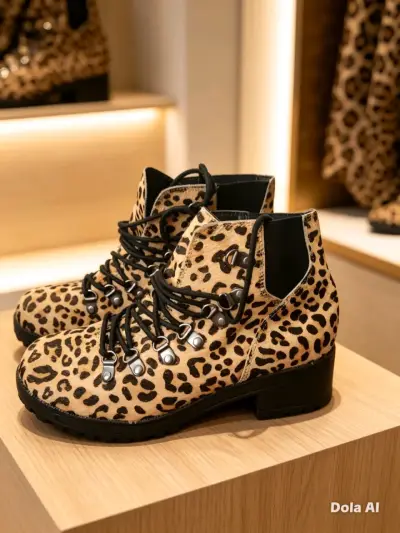 Botines estampado leopardo - miniatura 1
