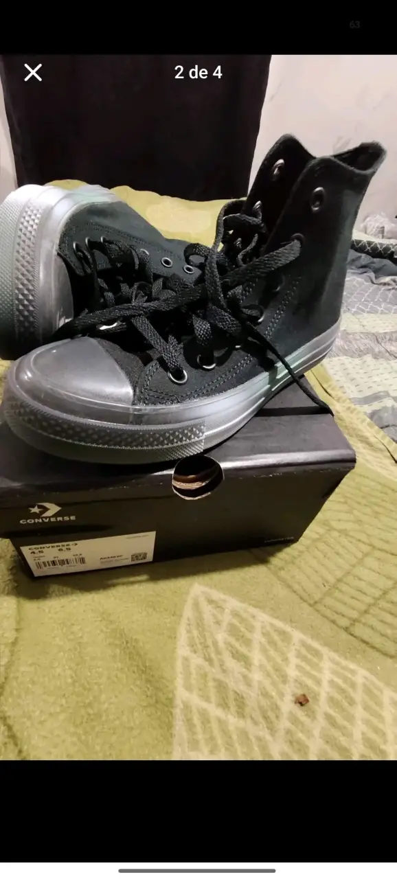 Zapatillas Negras Converse Chuck taylor - 2