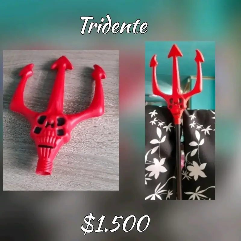 Tridente rojo disfraz