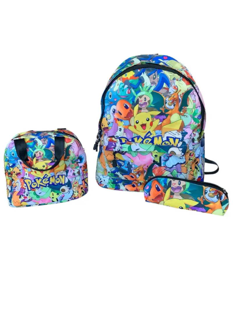 Mochila Pokemon Pikachu 201 Kit complet - 1