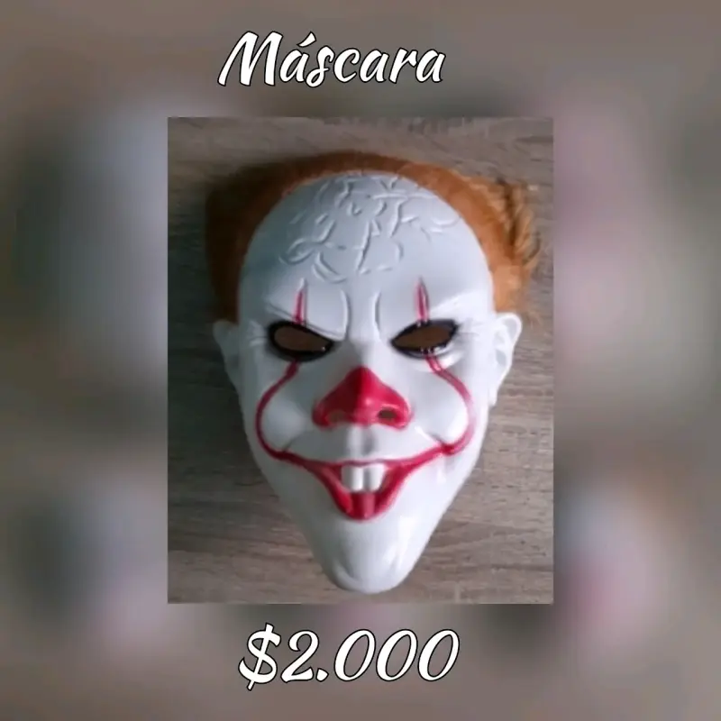 Máscara de payaso IT