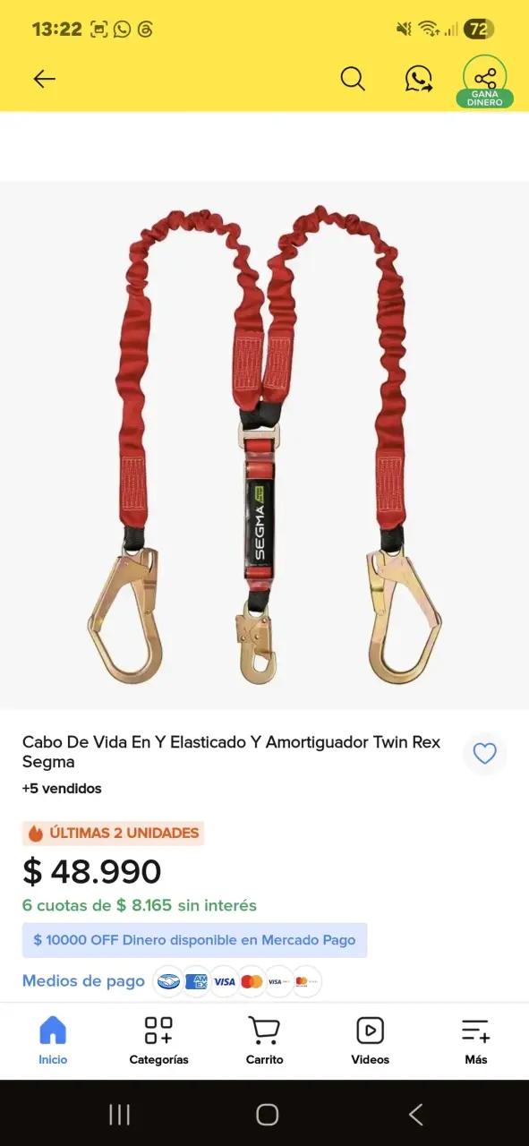 Cabo de vida amortiguado marca segma twin Rex - 4