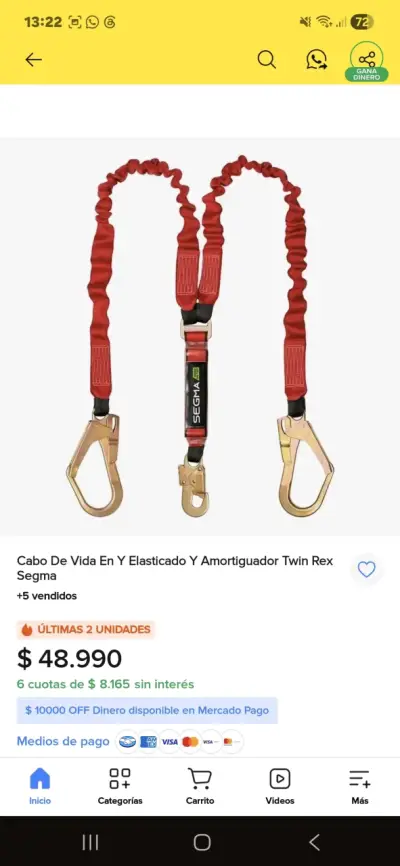 Cabo de vida amortiguado marca segma twin Rex - miniatura 4