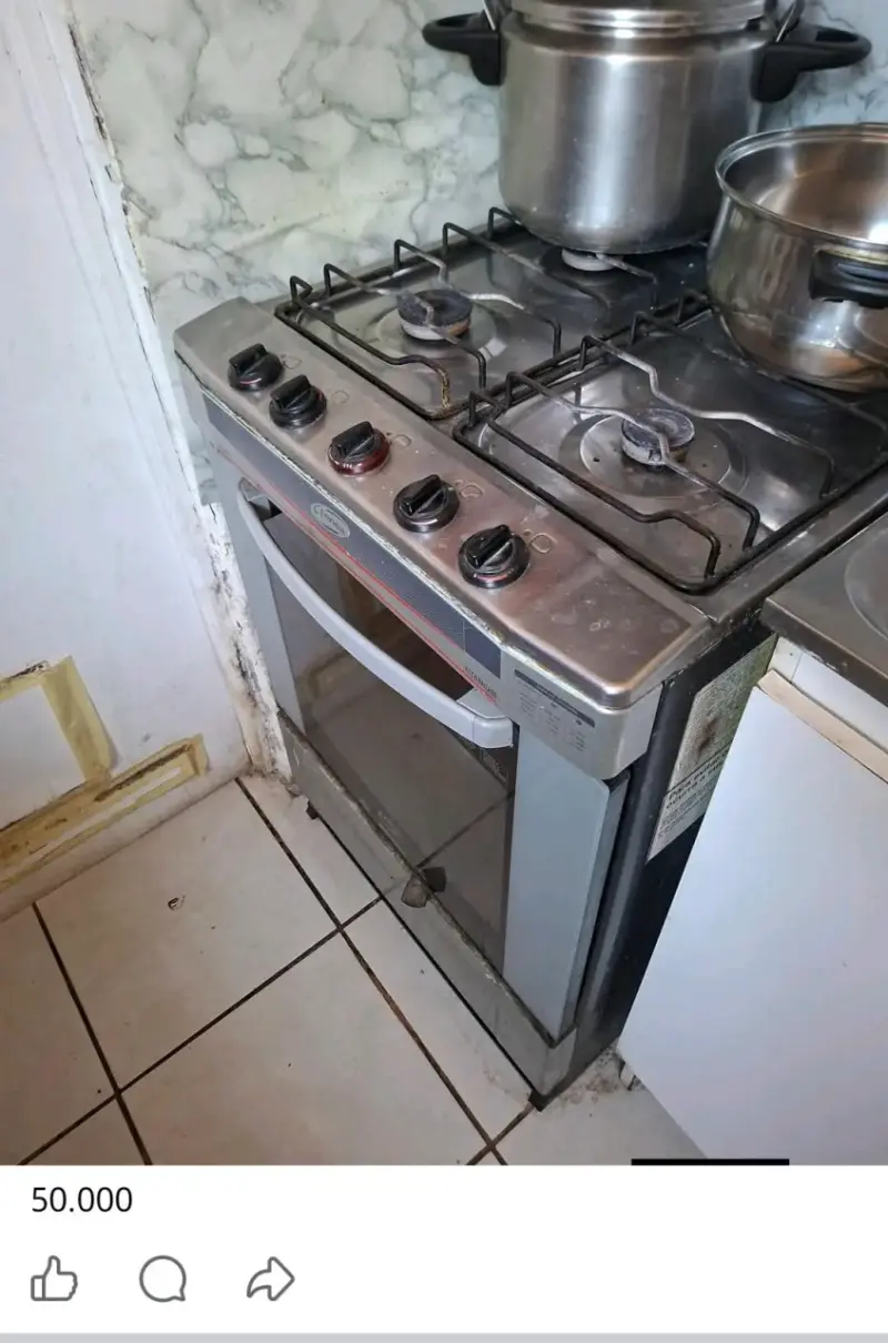 Cocina a gas y horno