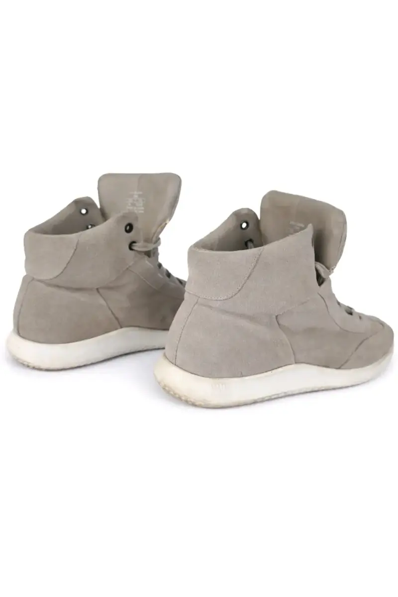 Zapatillas caña alta gamuza gris - 2