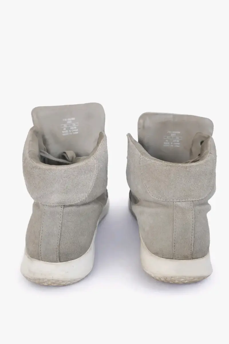 Zapatillas caña alta gamuza gris - 3