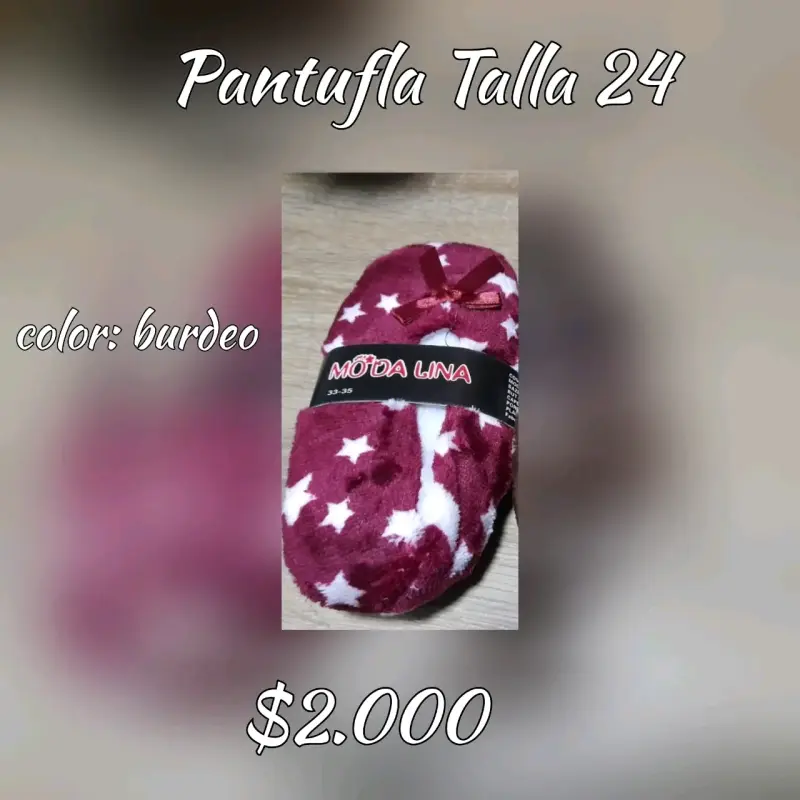 Pantufla con estrellas - 2