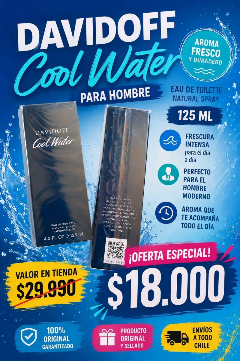 Perfume Davidoff Cool Water Hombre