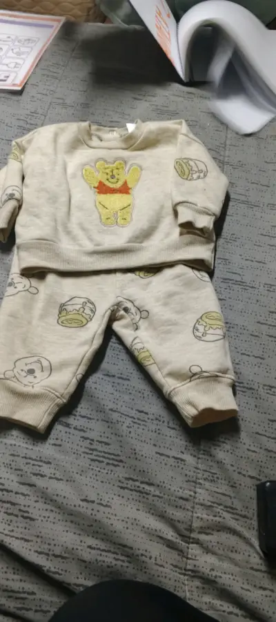 Conjunto bebé osito beige - miniatura 1