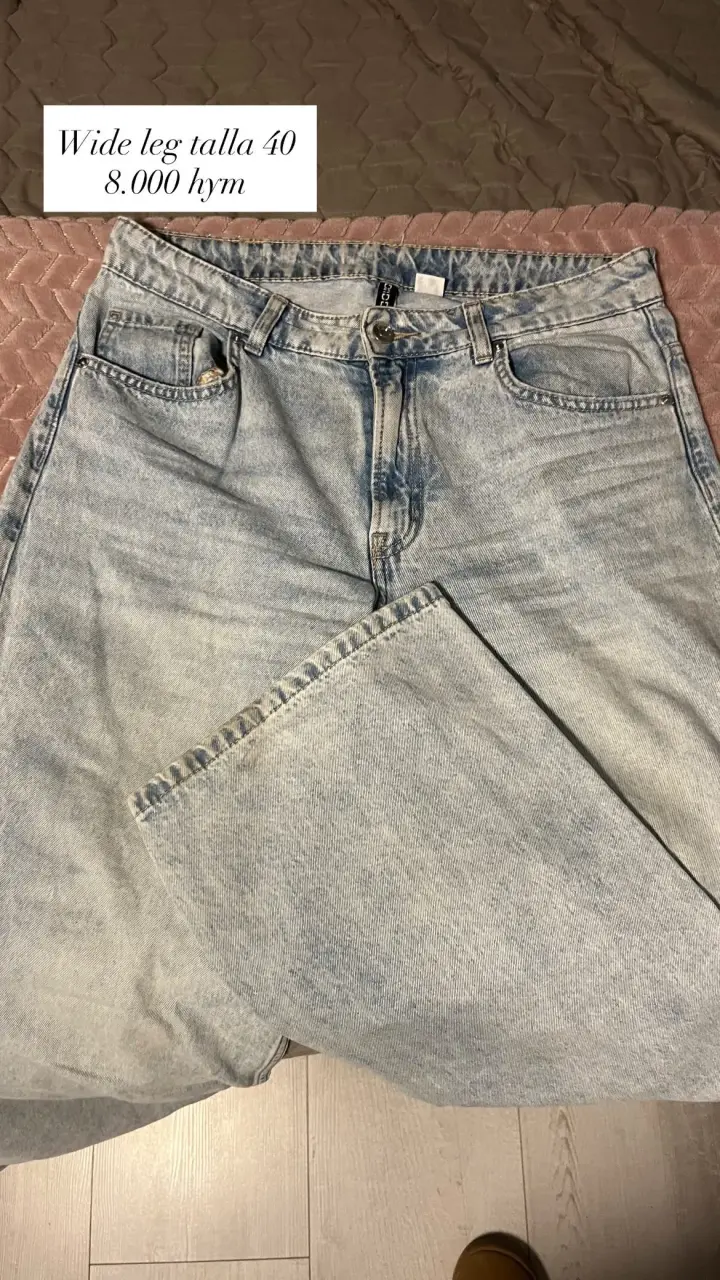 Jeans wide leg talla 40