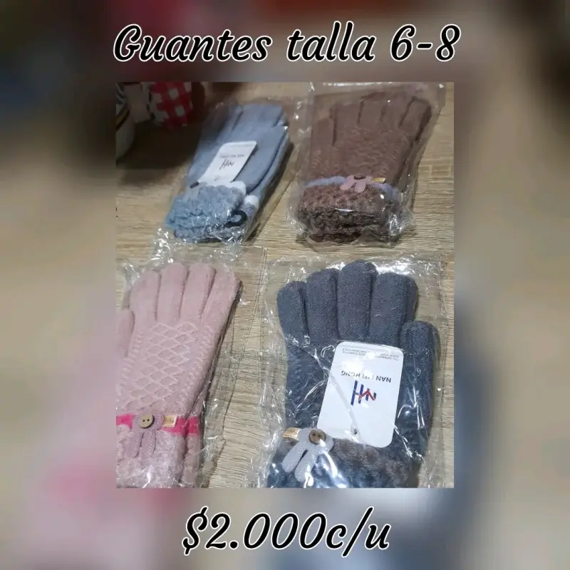 Guantes talla 6-8