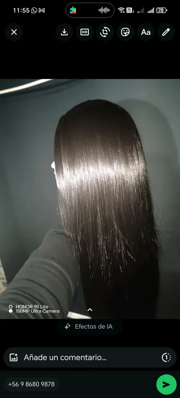 Cabeza de maniquí con pelo largo - 3